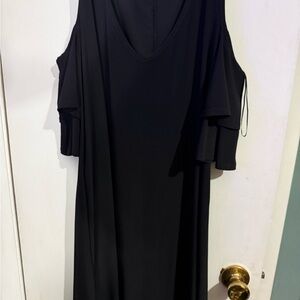 Luxology Black Cold Shoulder Dress